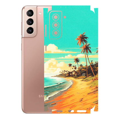 Samsung A/S Series Phone Skins (All Models) - Miami Beach - Matte Finish (M-136) Samsung Galaxy S21 Plus 5G