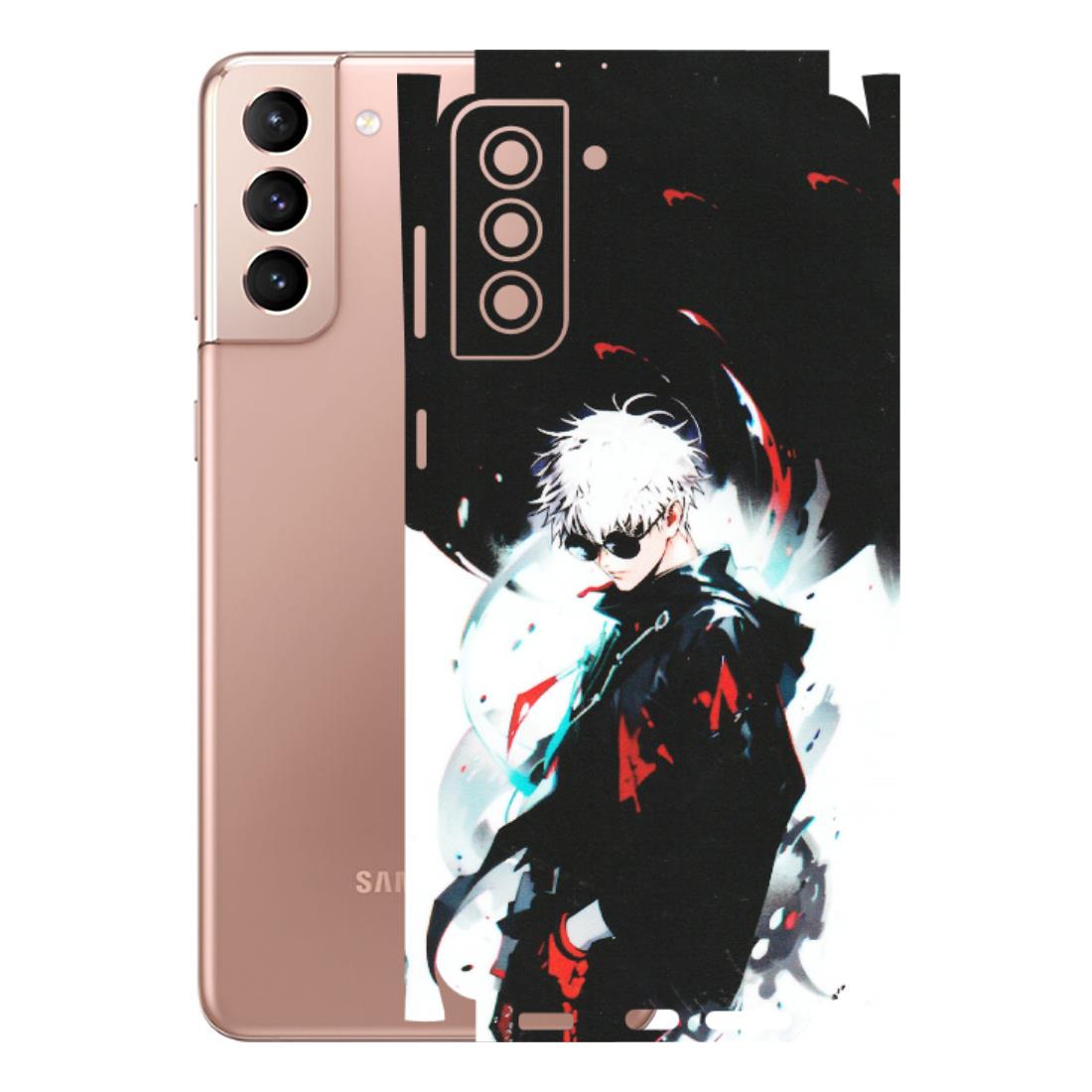 Samsung A/S Series Phone Skins (All Models) - Gojo Powerful Charater Kaisen Anime - Matte Finish (M-144) Samsung Galaxy S21 Plus 5G