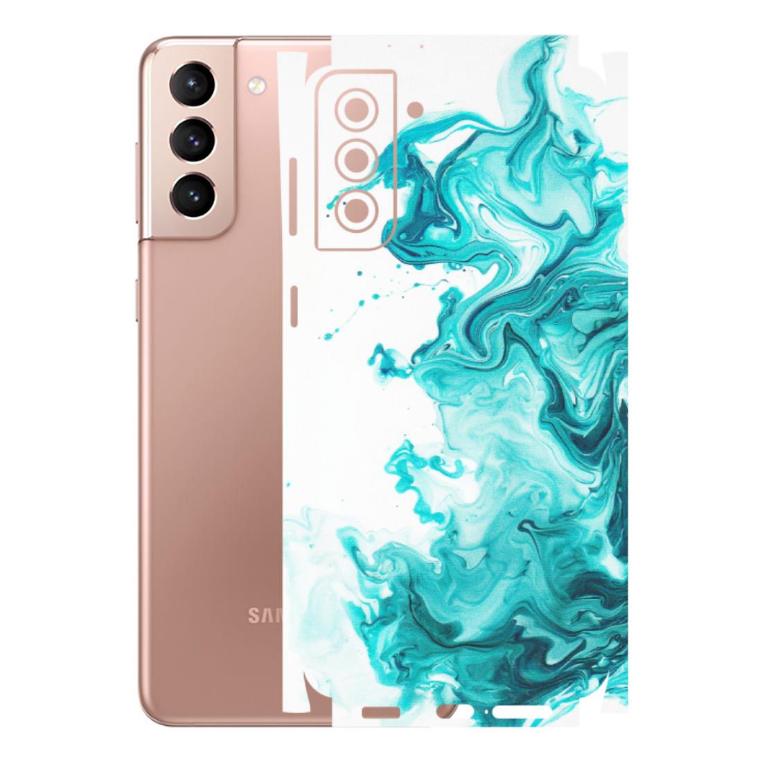 Samsung A/S Series Phone Skins (All Models) - Sky Blue Abstract Colour - Matte Finish (M-146) Samsung Galaxy S21 Plus 5G