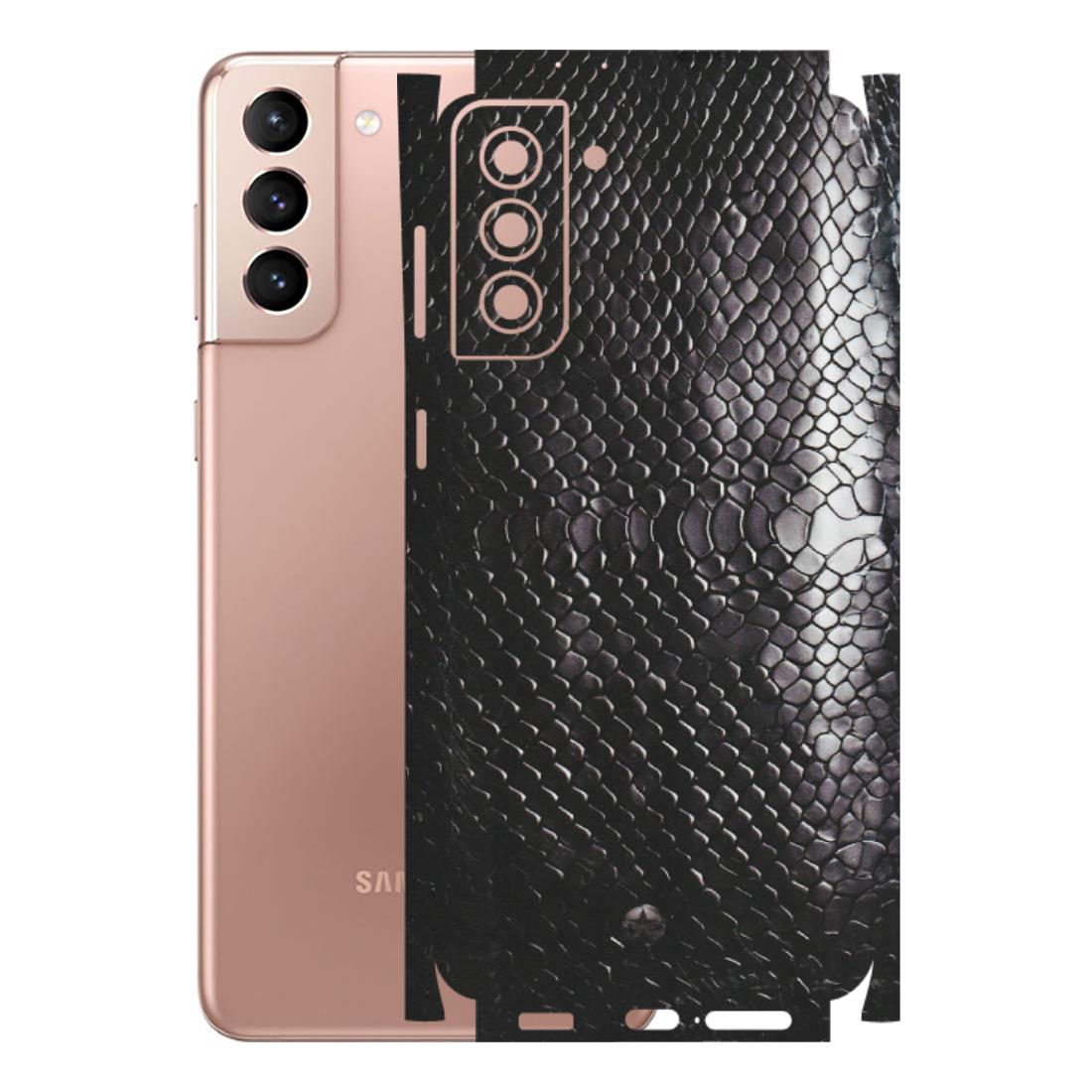 Samsung A/S Series Phone Skins (All Models) - Black Snack Leather - Matte Finish (M-147) Samsung Galaxy S21 Plus 5G