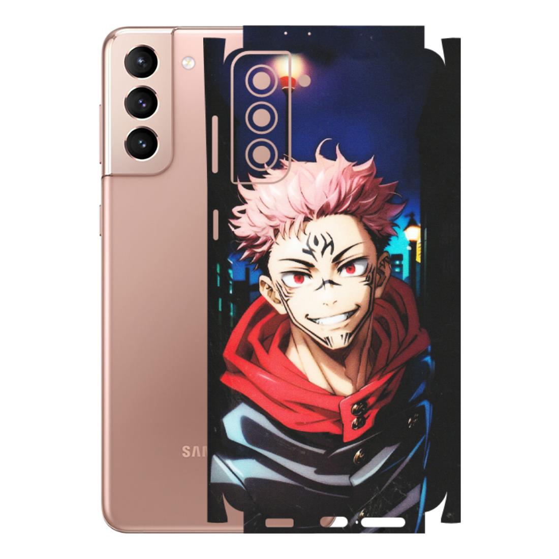 Samsung A/S Series Phone Skins (All Models) - Yuji Itadori Funny Face Anime - Matte Finish (M-152) Samsung Galaxy S21 Plus 5G