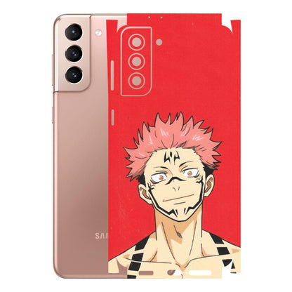 Samsung A/S Series Phone Skins (All Models) - Ryomen Sukuna Fun Anime - Matte Finish (M-153) Samsung Galaxy S21 Plus 5G