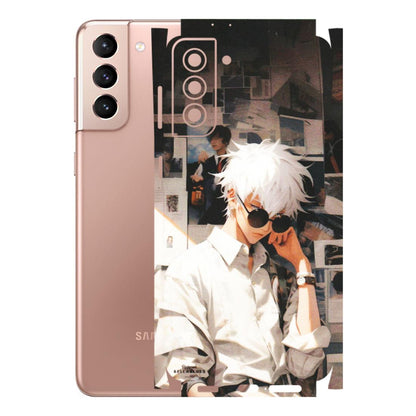 Samsung A/S Series Phone Skins (All Models) - Gojo Satoru Jujustu Kaisen Anime - Matte Finish (M-156) Samsung Galaxy S21 Plus 5G