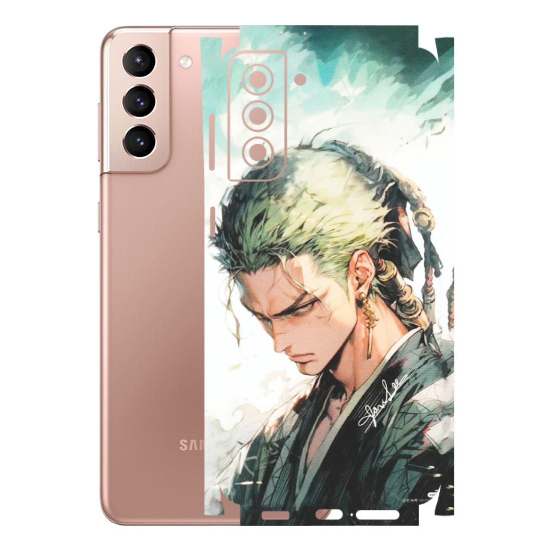 Samsung A/S Series Phone Skins (All Models) - Pirate Hunter One Piece Anime - Matte Finish (M-157) Samsung Galaxy S21 Plus 5G