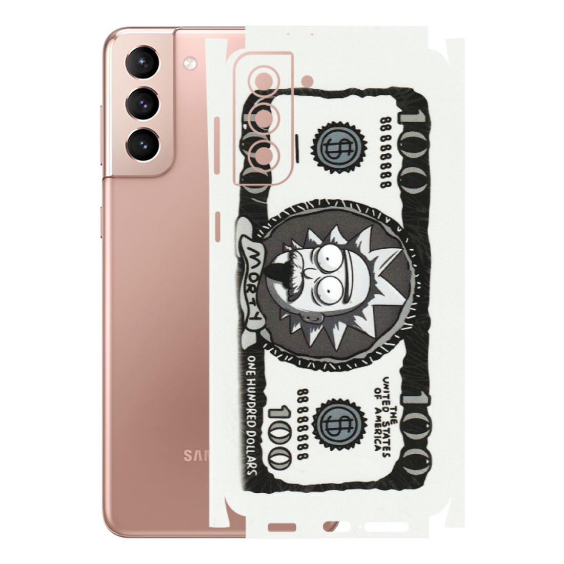 Samsung A/S Series Phone Skins (All Models) - Rick And Morty Hundred Dollar Anime - Matte Finish (M-161) Samsung Galaxy S21 Plus 5G