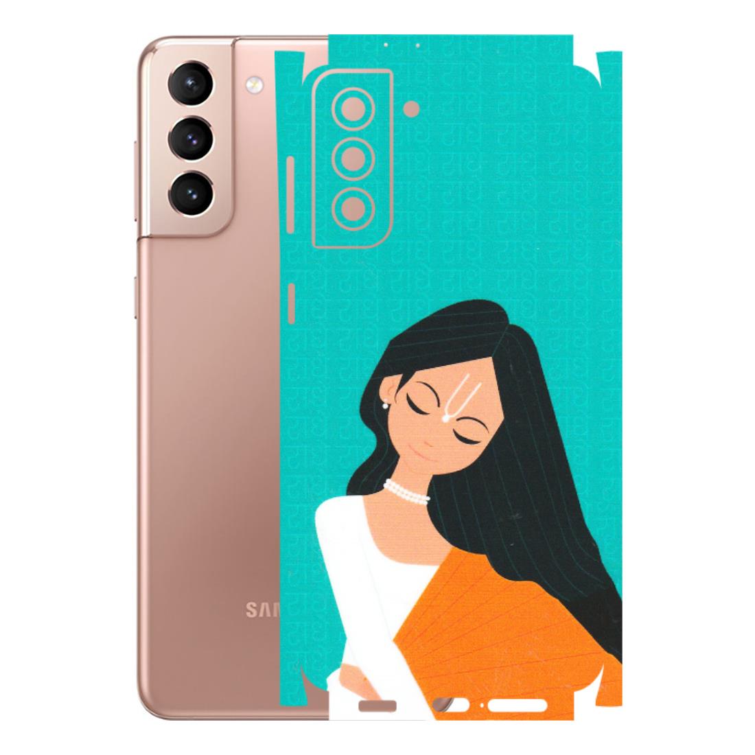 Samsung A/S Series Phone Skins (All Models) - Radhe Radhe With Hindu Symbol - Matte Finish (M-164) Samsung Galaxy S21 Plus 5G