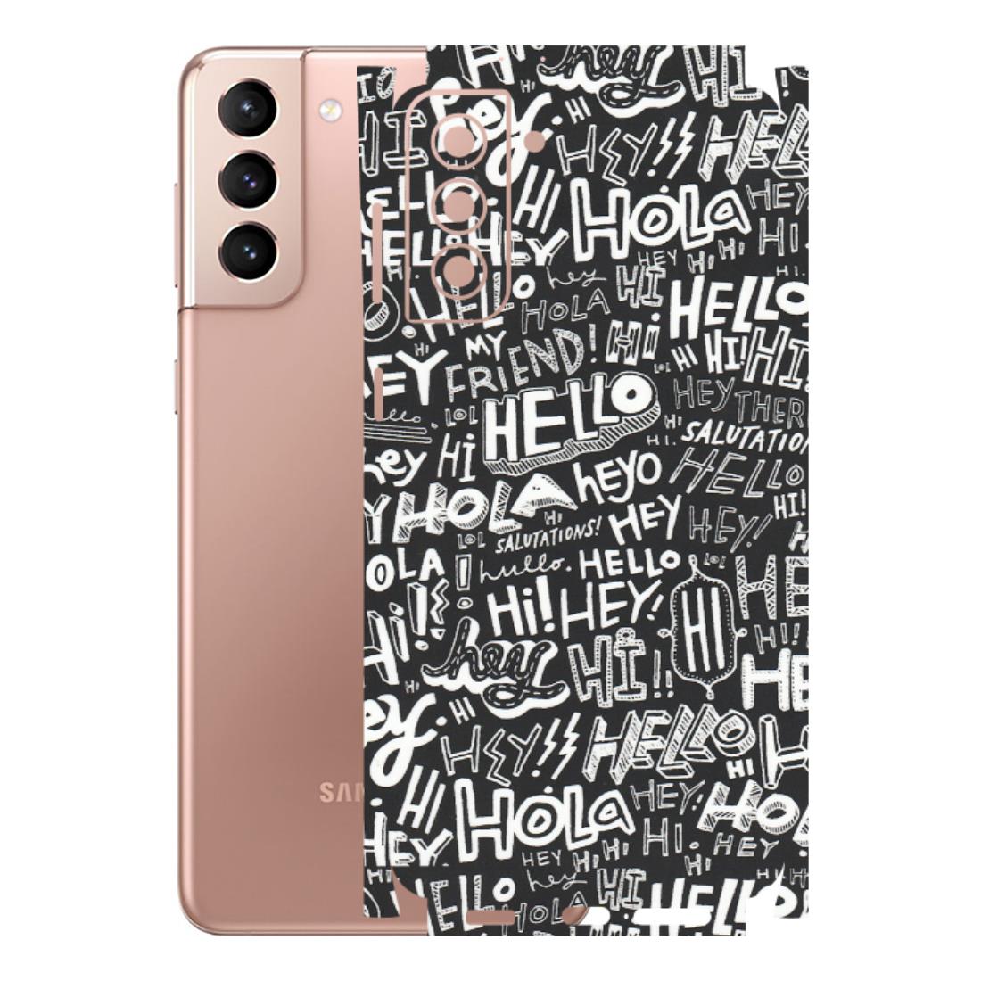 Samsung A/S Series Phone Skins (All Models) - Hi Hello Doodles - Matte Finish (M-25) Samsung Galaxy S21 Plus 5G