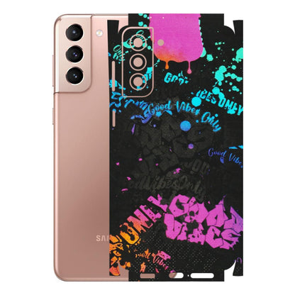 Samsung A/S Series Phone Skins (All Models) - Majestic Black Vibes - Matte Finish (M-62) Samsung Galaxy S21 Plus 5G