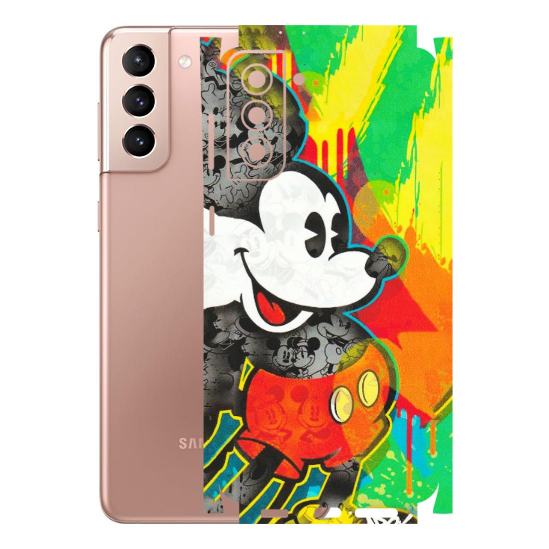 Samsung A/S Series Phone Skins (All Models) - Multiple Mickey With Colourful Texture - Matte Finish (M-84) Samsung Galaxy S21 Plus 5G