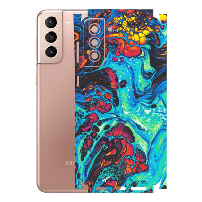 Samsung A/S Series Phone Skins (All Models) - Majestic Galactic Marbel - Matte Finish (M-85) Samsung Galaxy S21 Plus 5G