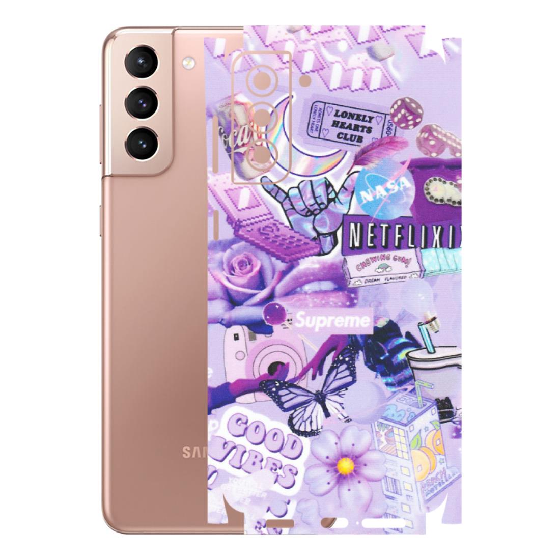 Samsung A/S Series Phone Skins (All Models) - Supreme Purple Magic - Matte Finish (M-88) Samsung Galaxy S21 Plus 5G