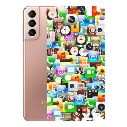 Samsung A/S Series Phone Skins (All Models) - All Apple Icons - Matte Finish (M-93) Samsung Galaxy S21 Plus 5G