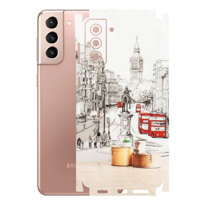Samsung A/S Series Phone Skins (All Models) - London Street - Transparent Finish (T-02) Samsung Galaxy S21 Plus 5G