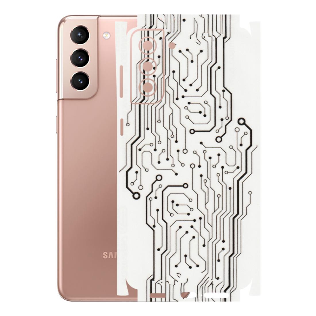 Samsung A/S Series Phone Skins (All Models) - Tech Circuits - Transparent Finish (T-03) Samsung Galaxy S21 Plus 5G