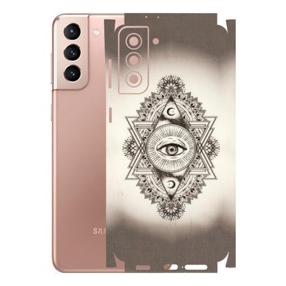 Samsung A/S Series Phone Skins (All Models) - Illuminati Great Eye - Transparent Finish (T-14) Samsung Galaxy S21 Plus 5G