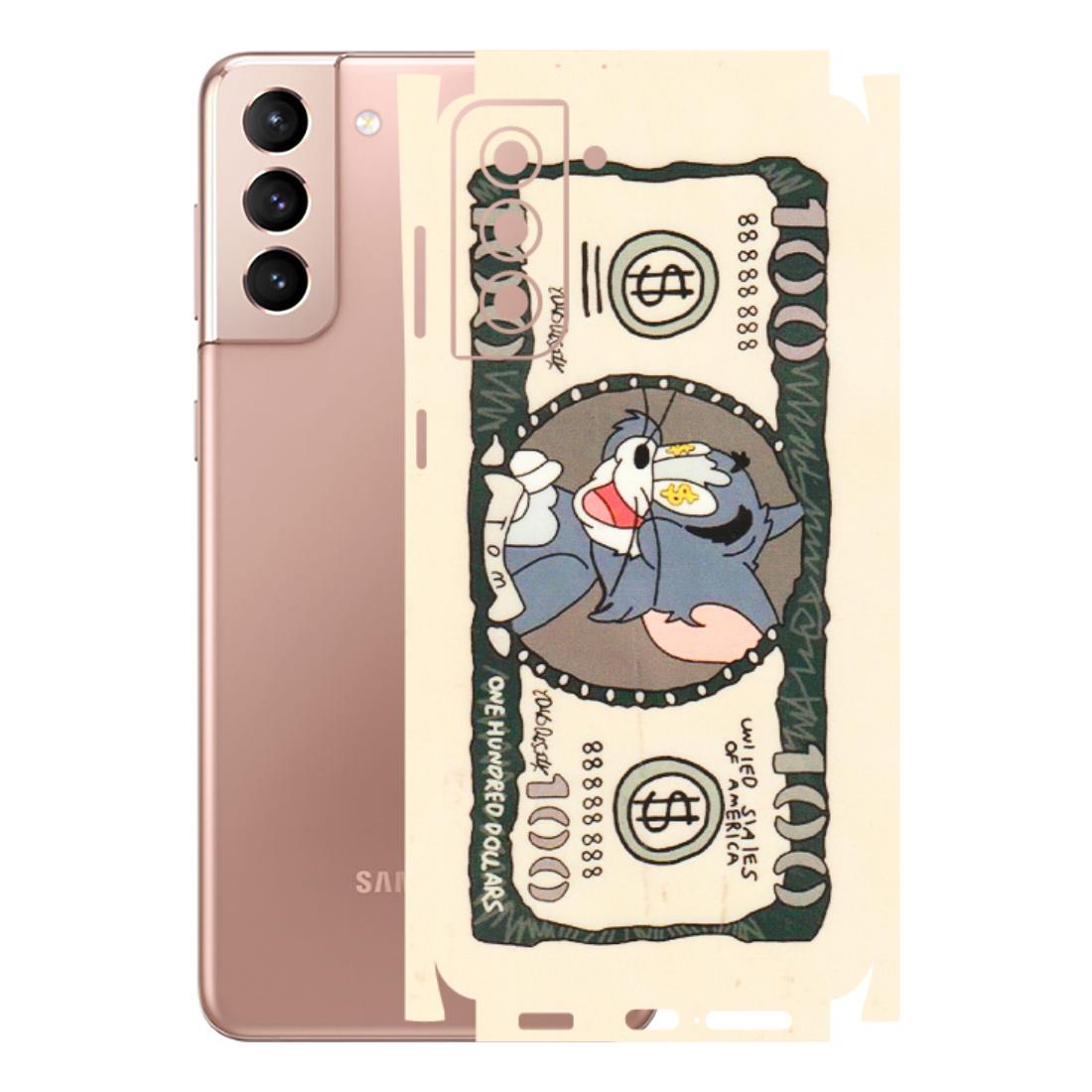 Samsung A/S Series Phone Skins (All Models) - One Hundred Dollar Tom - Transparent Finish (T-16) Samsung Galaxy S21 Plus 5G