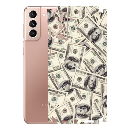 Samsung A/S Series Phone Skins (All Models) - Dollar Lover - Transparent Finish (T-17) Samsung Galaxy S21 Plus 5G