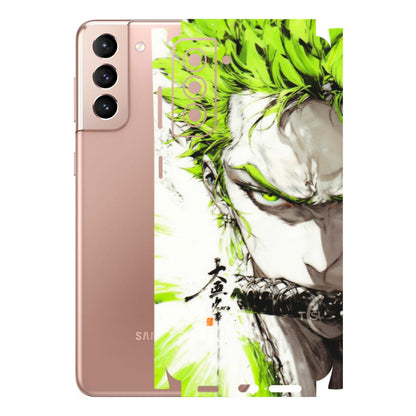 Samsung A/S Series Phone Skins (All Models) - Roro Taku Anime - Transparent Finish (T-18) Samsung Galaxy S21 Plus 5G
