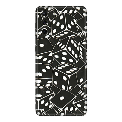Samsung A/S Series Phone Skins (All Models) - Big Black Dices - 3D Embossed Finish (L-106) Samsung Galaxy S21 Plus 5G