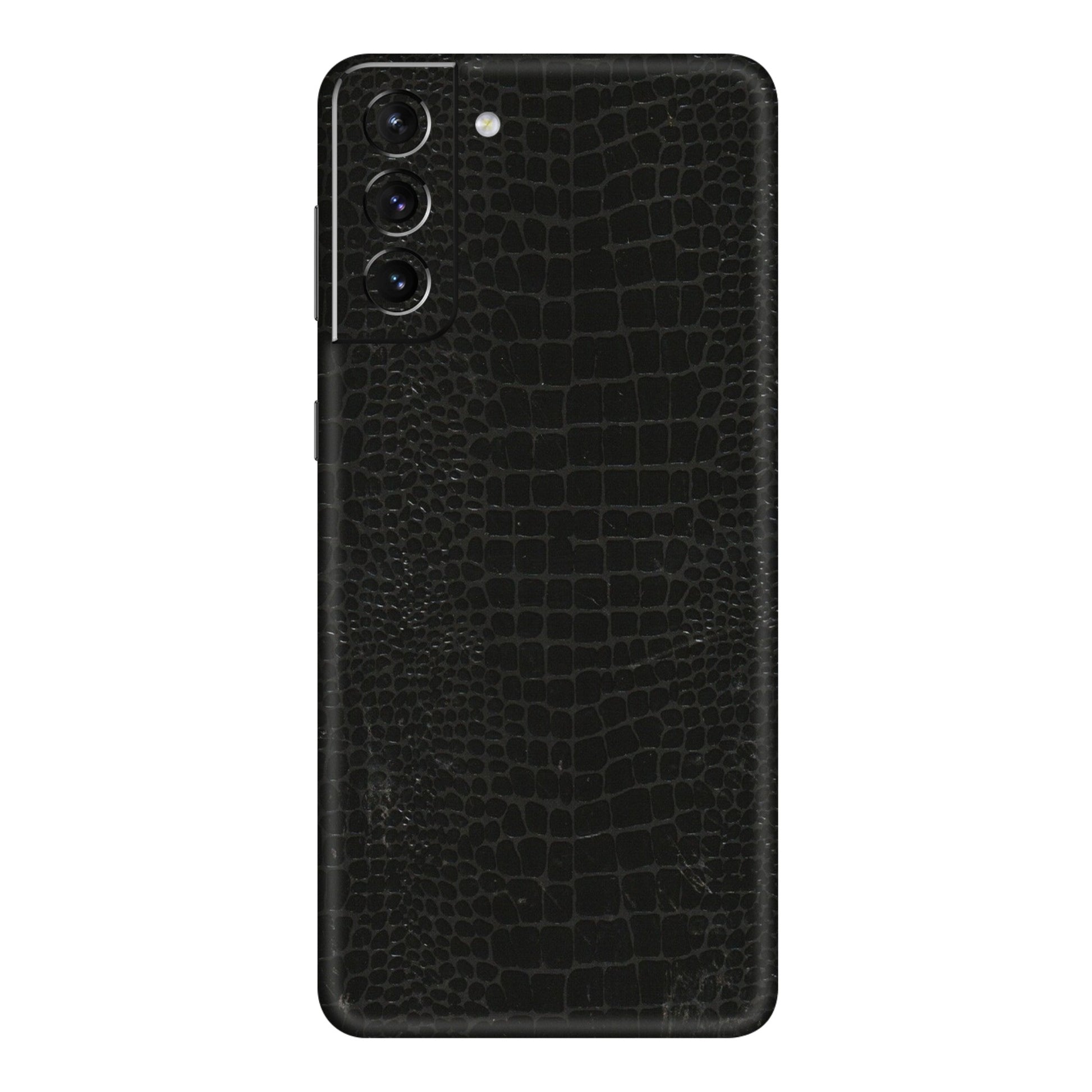 Samsung A/S Series Phone Skins (All Models) - Snake Leather Black - 3D Embossed Finish (L-107) Samsung Galaxy S21 Plus 5G