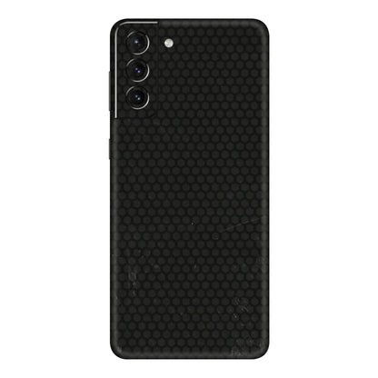 Samsung A/S Series Phone Skins (All Models) - Black honeycomb - 3D Embossed Finish (L-114) Samsung Galaxy S21 Plus 5G