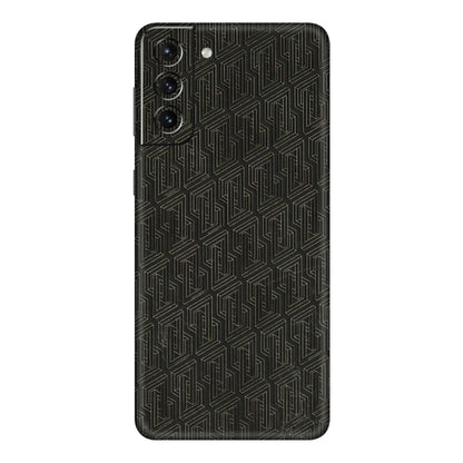 Samsung A/S Series Phone Skins (All Models) - Black Abstract Pattern - 3D Embossed Finish (L-117) Samsung Galaxy S21 Plus 5G