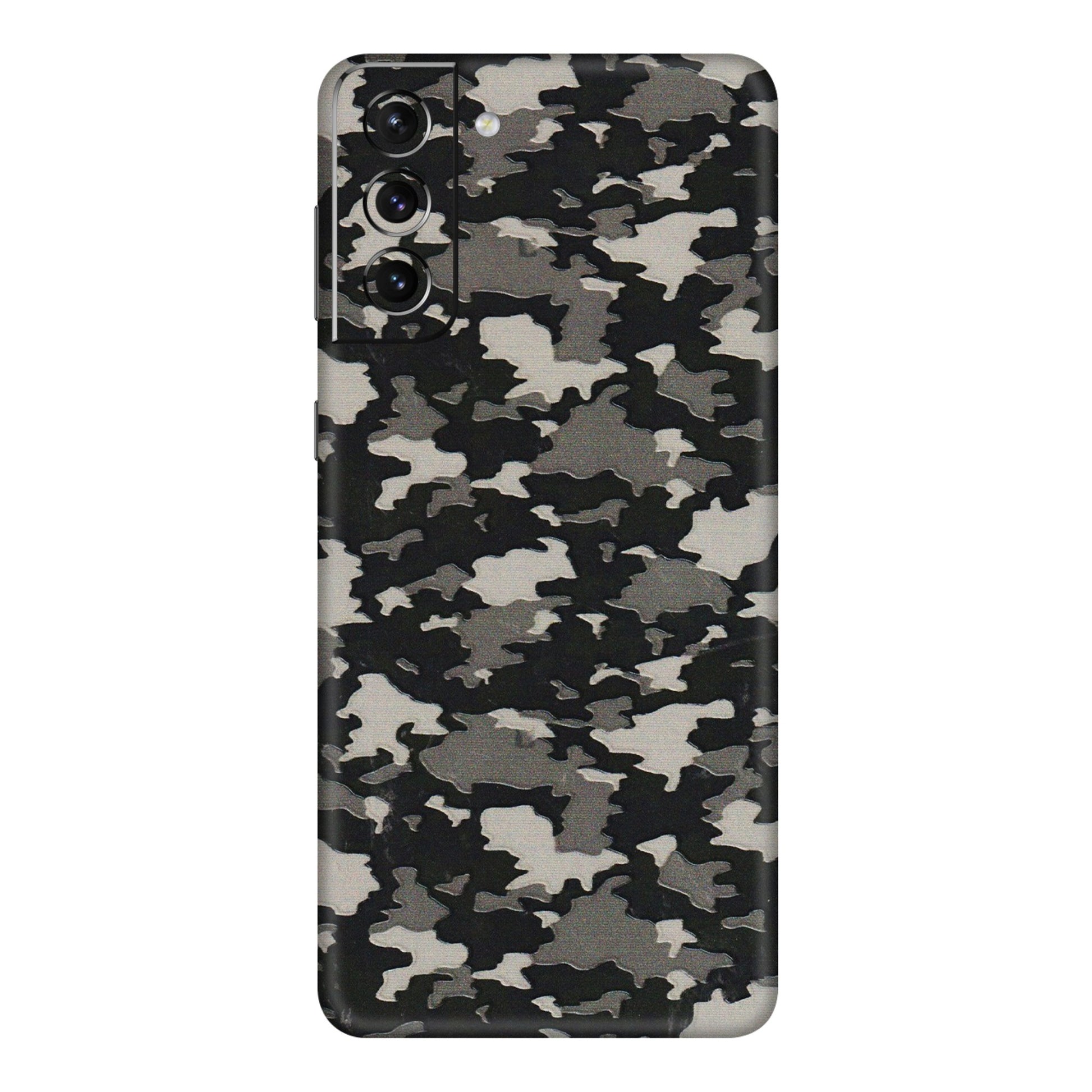 Samsung A/S Series Phone Skins (All Models) - Black/Grey Camoflaunge - 3D Embossed Finish (L-142) Samsung Galaxy S21 Plus 5G