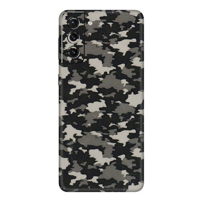 Samsung A/S Series Phone Skins (All Models) - Black/Grey Camoflaunge - 3D Embossed Finish (L-142) Samsung Galaxy S21 Plus 5G