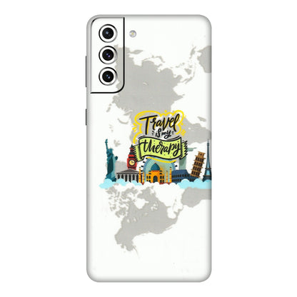 Samsung A/S Series Phone Skins (All Models) - Travel Therapy - 3D Embossed Finish (L-199) Samsung Galaxy S21 Plus 5G