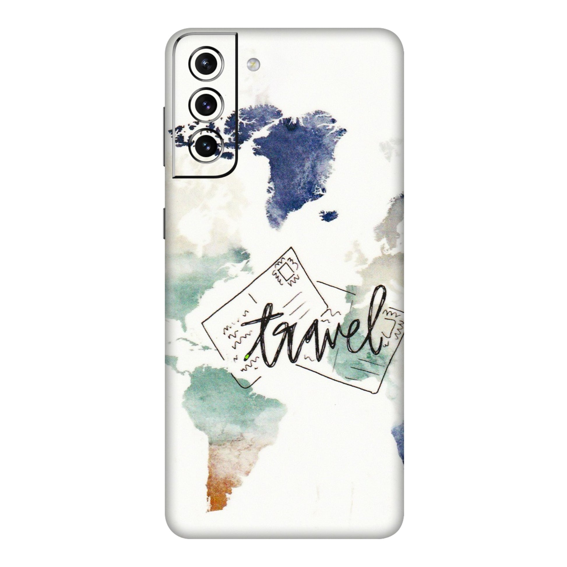 Samsung A/S Series Phone Skins (All Models) - Travel The World - 3D Embossed Finish (L-232) Samsung Galaxy S21 Plus 5G