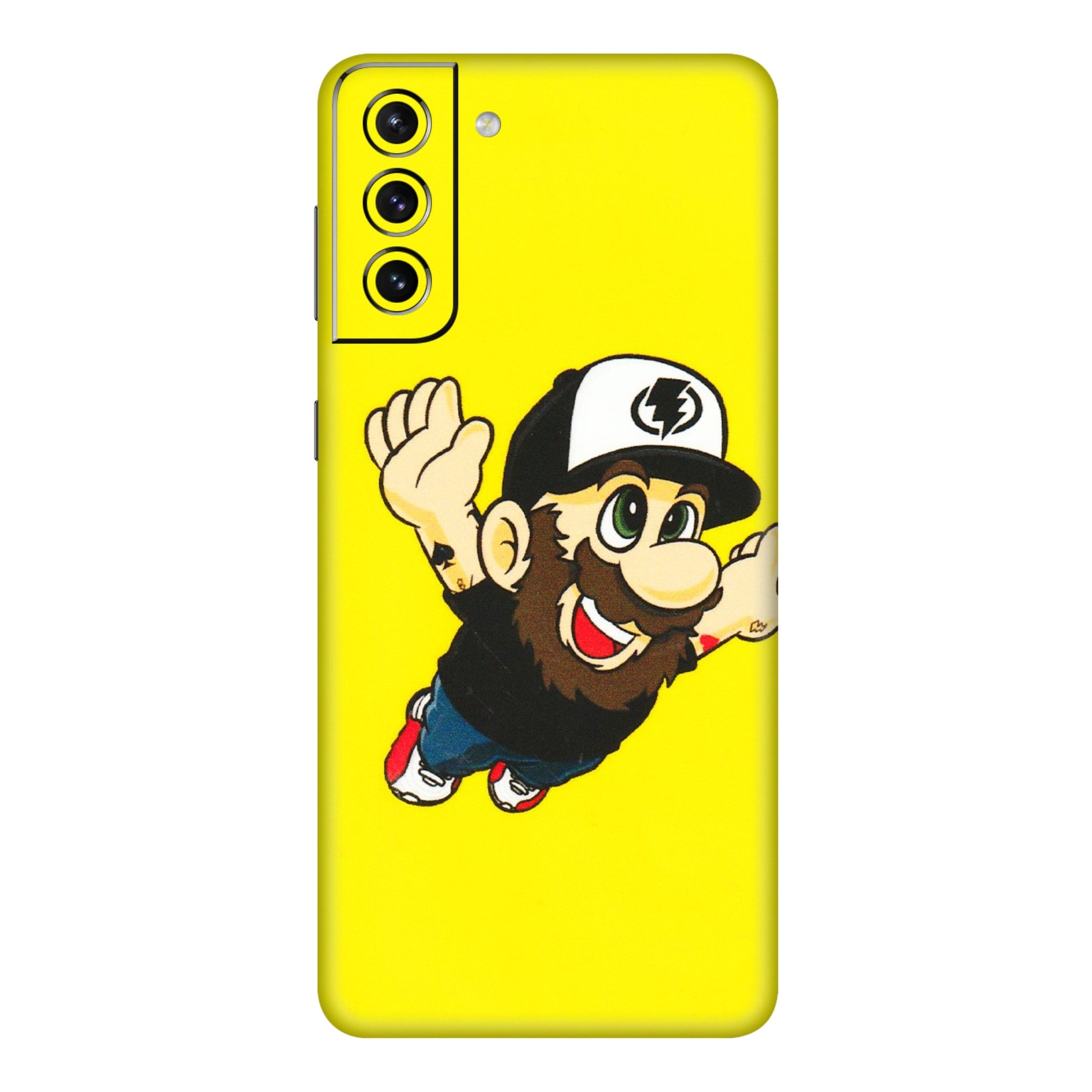 Samsung A/S Series Phone Skins (All Models) - Flying Beardo - 3D Embossed Finish (L-60) Samsung Galaxy S21 Plus 5G