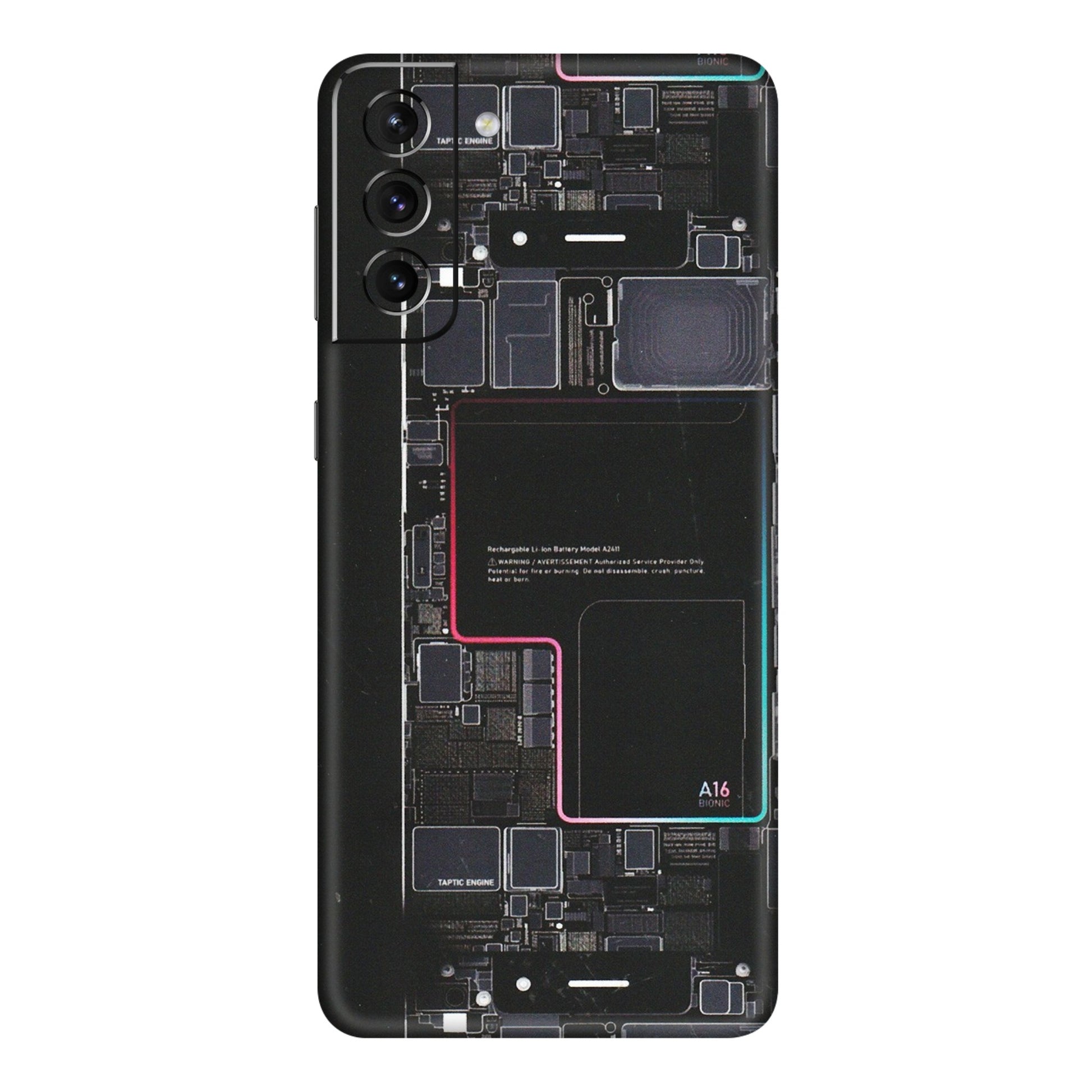 Samsung A/S Series Phone Skins (All Models) - Motherboard Circuit Layout - Matte Finish (M-117) Samsung Galaxy S21 Plus 5G