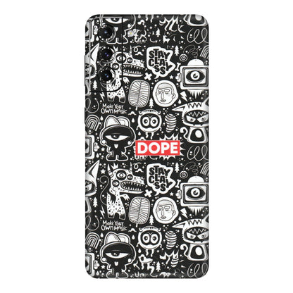Samsung A/S Series Phone Skins (All Models) - Dope Stay Classy Black Doodles - Matte Finish (M-126) Samsung Galaxy S21 Plus 5G