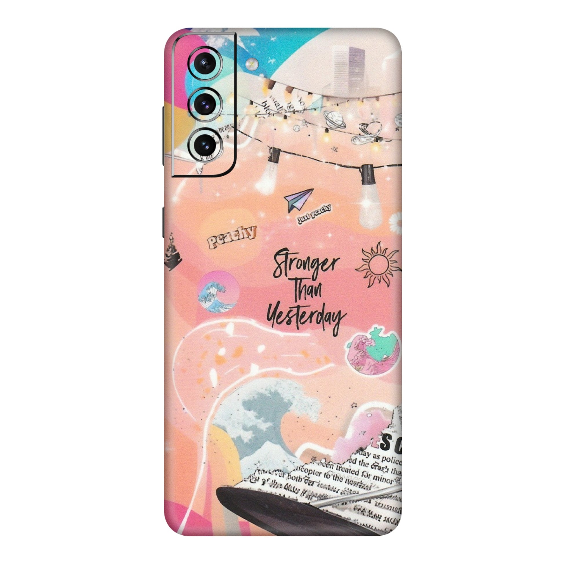 Samsung A/S Series Phone Skins (All Models) - Stronger Then Yesterday - Matte Finish (M-128) Samsung Galaxy S21 Plus 5G
