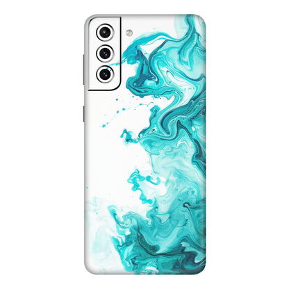 Samsung A/S Series Phone Skins (All Models) - Sky Blue Abstract Colour - Matte Finish (M-146) Samsung Galaxy S21 Plus 5G