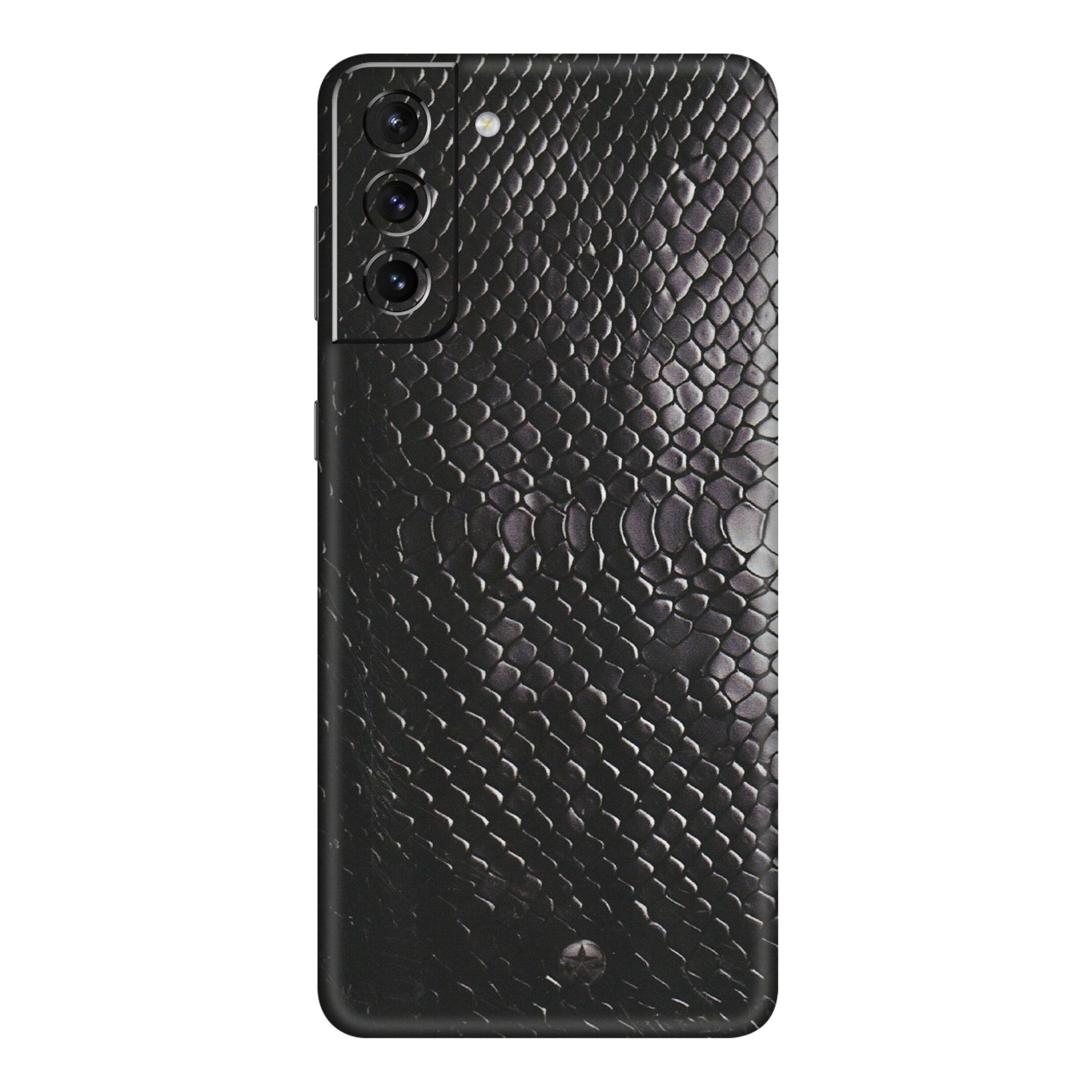 Samsung A/S Series Phone Skins (All Models) - Black Snack Leather - Matte Finish (M-147) Samsung Galaxy S21 Plus 5G