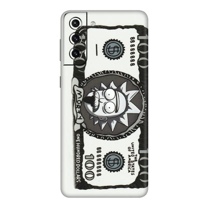 Samsung A/S Series Phone Skins (All Models) - Rick And Morty Hundred Dollar Anime - Matte Finish (M-161) Samsung Galaxy S21 Plus 5G