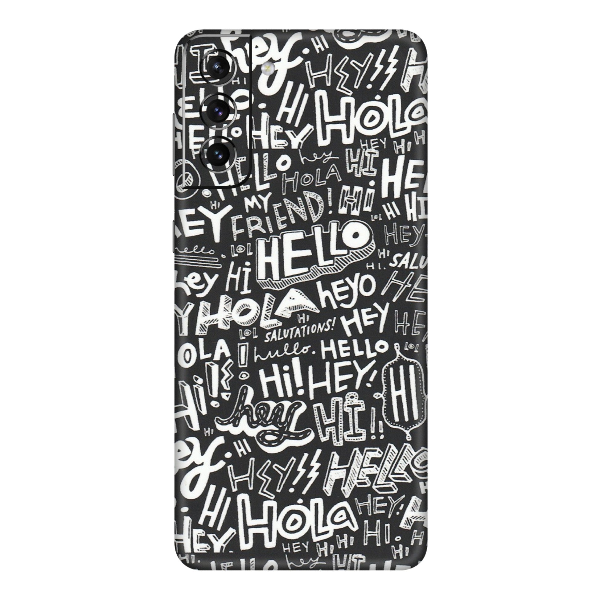 Samsung A/S Series Phone Skins (All Models) - Hi Hello Doodles - Matte Finish (M-25) Samsung Galaxy S21 Plus 5G