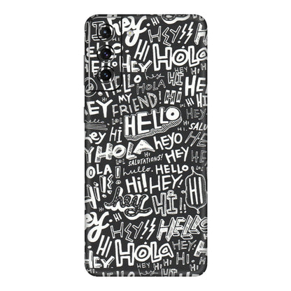 Samsung A/S Series Phone Skins (All Models) - Hi Hello Doodles - Matte Finish (M-25) Samsung Galaxy S21 Plus 5G