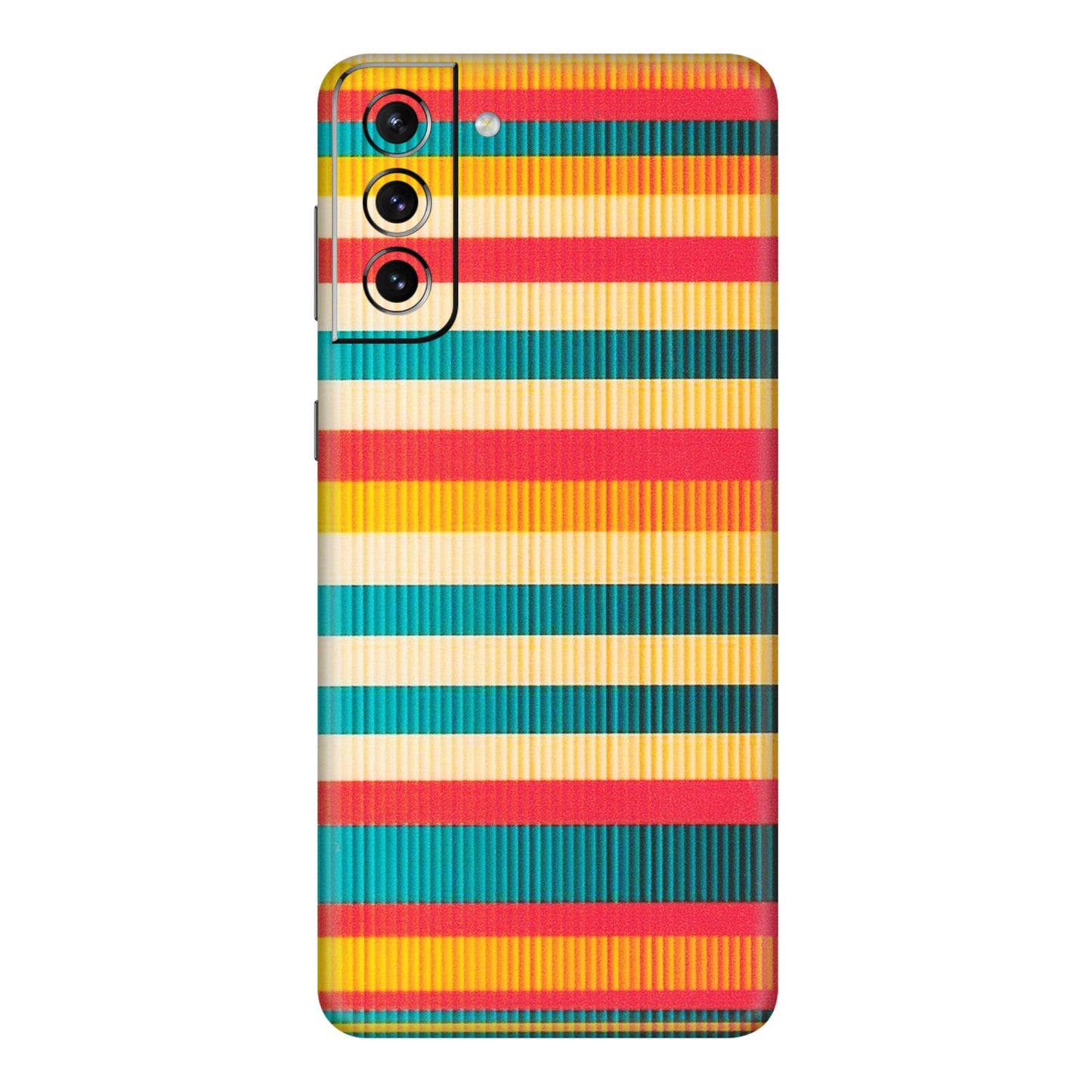 Samsung A/S Series Phone Skins (All Models) - Colourful Stripes Soothing Effect - Matte Finish (M-86) Samsung Galaxy S21 Plus 5G