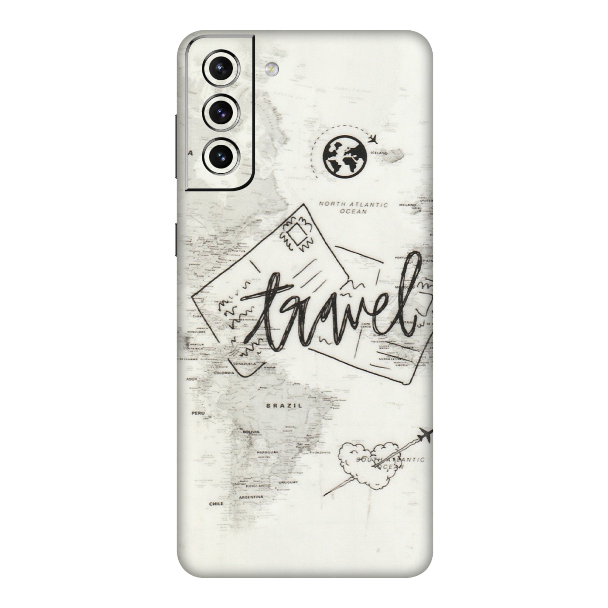 Samsung A/S Series Phone Skins (All Models) - Travel Ticket - Transparent Finish (T-06) Samsung Galaxy S21 Plus 5G