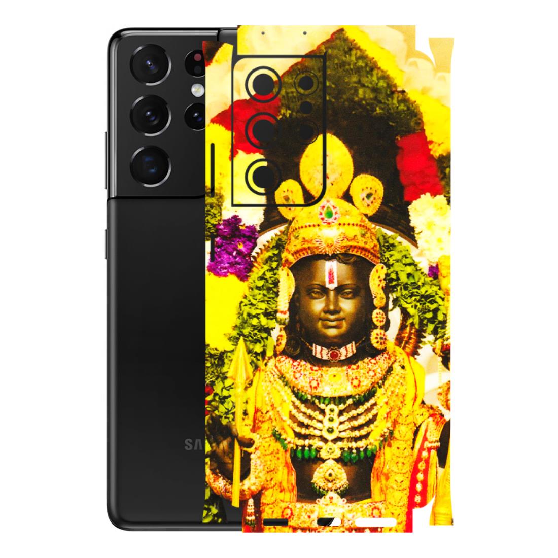 Samsung A/S Series Phone Skins (All Models) - Ram Lalla Ayodhya - 3D Embossed Finish (L-103) Samsung Galaxy S21 Ultra 5G