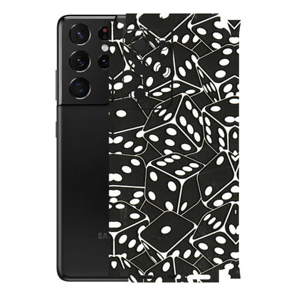 Samsung A/S Series Phone Skins (All Models) - Big Black Dices - 3D Embossed Finish (L-106) Samsung Galaxy S21 Ultra 5G