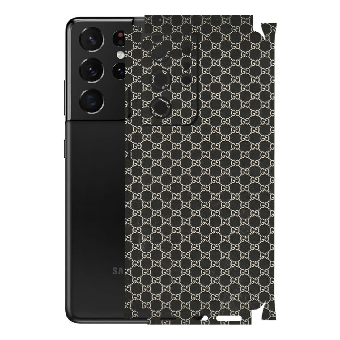 Samsung A/S Series Phone Skins (All Models) - Black G Print - 3D Embossed Finish (L-109) Samsung Galaxy S21 Ultra 5G