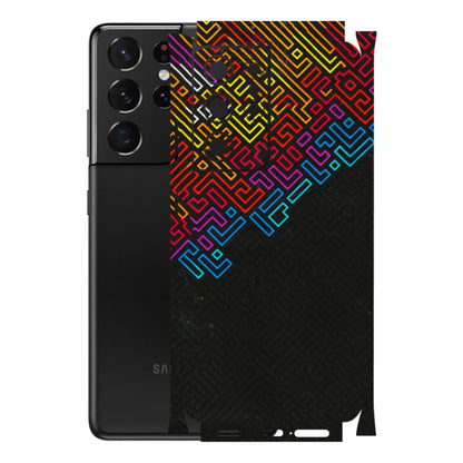 Samsung A/S Series Phone Skins (All Models) - Dotme Pattern Art - 3D Embossed Finish (L-121) Samsung Galaxy S21 Ultra 5G