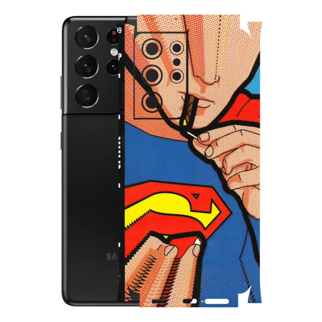 Samsung A/S Series Phone Skins (All Models) - Superman Sutta - 3D Embossed Finish (L-130) Samsung Galaxy S21 Ultra 5G