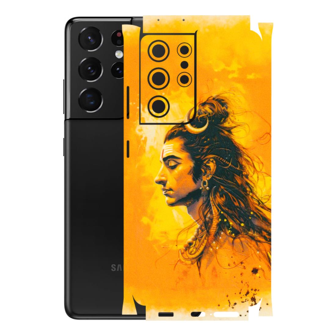 Samsung A/S Series Phone Skins (All Models) - Shiv Shakti - 3D Embossed Finish (L-14) Samsung Galaxy S21 Ultra 5G
