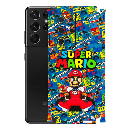 Samsung A/S Series Phone Skins (All Models) - Super Mario Kart - 3D Embossed Finish (L-140) Samsung Galaxy S21 Ultra 5G