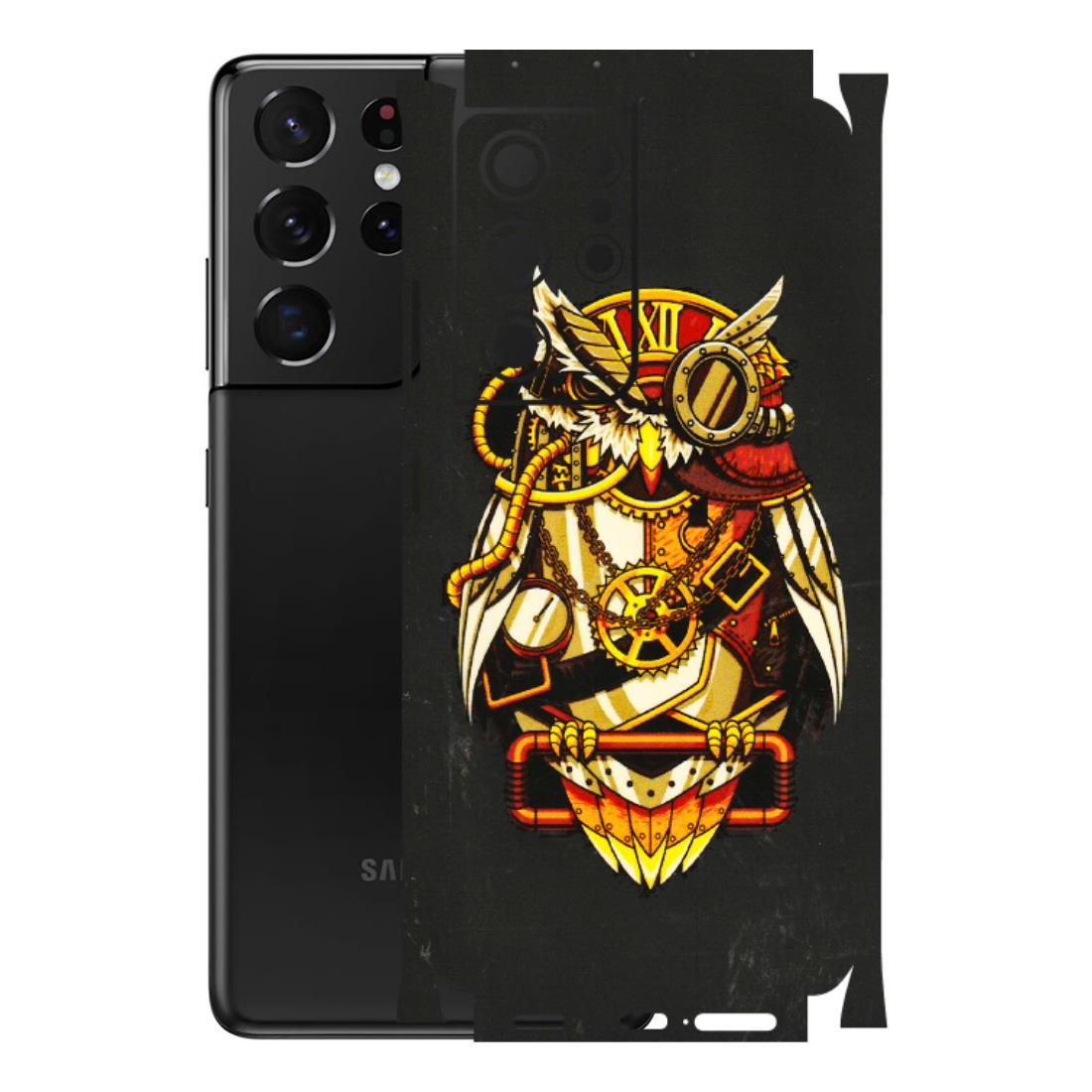 Samsung A/S Series Phone Skins (All Models) - Classy Smart Owl - 3D Embossed Finish (L-144) Samsung Galaxy S21 Ultra 5G
