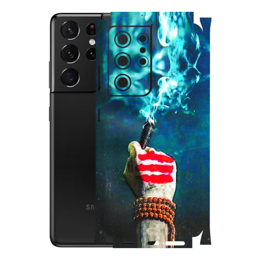 Samsung A/S Series Phone Skins (All Models) - Mahadev Bhakt - 3D Embossed Finish (L-146) Samsung Galaxy S21 Ultra 5G